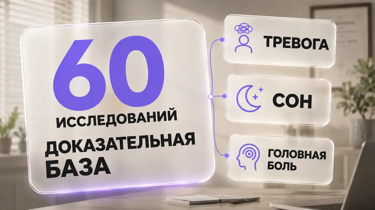 Инфографика: при каких состояниях аутогенная тренировка показывает эффект по данным метаанализов