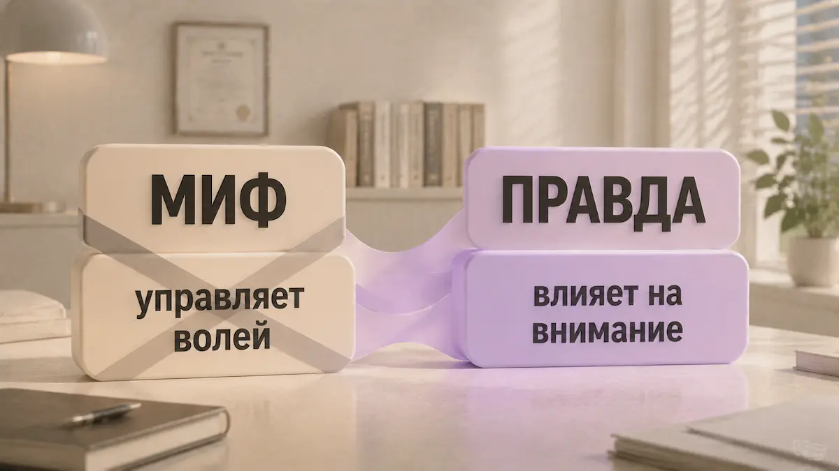 Схема: разговорный гипноз — что миф, а что правда