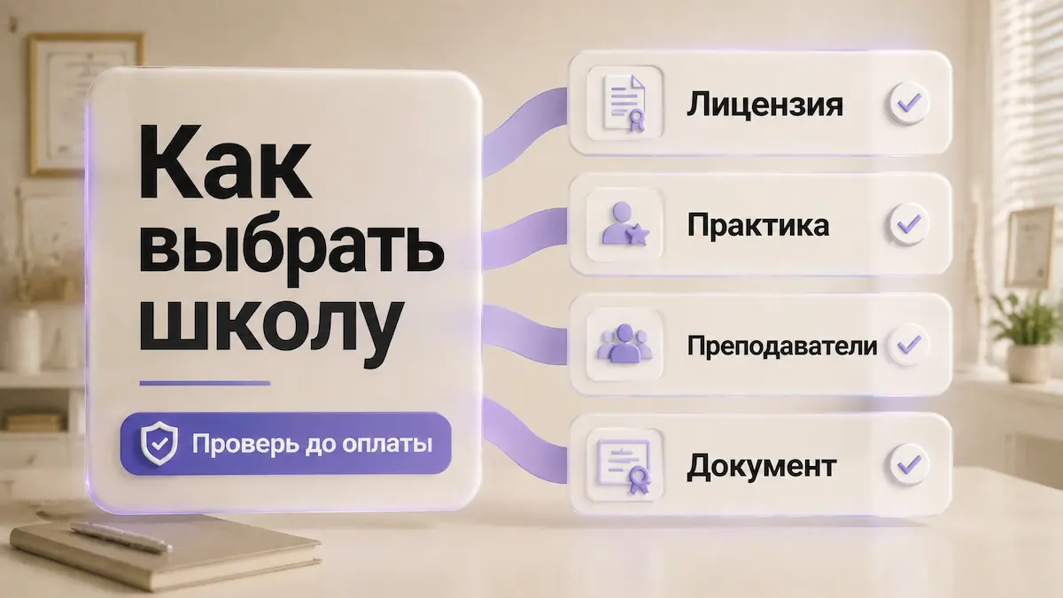 Инфографика: как выбрать школу гипноза по 4 критериям