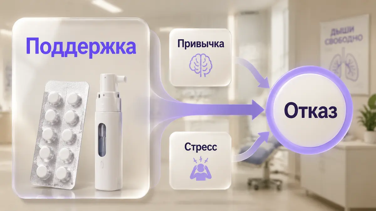 Схема: как сочетать методы отказа от курения