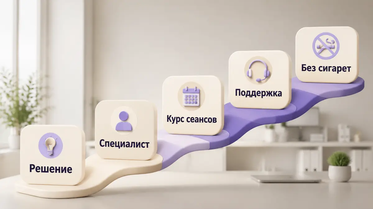 Итоговая схема: путь к отказу от курения