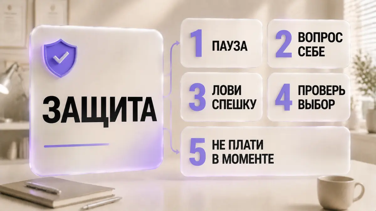 Инфографика: 6 шагов защиты от скрытого внушения