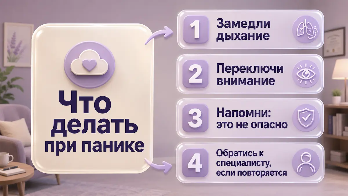 Что делать при панической атаке: пошаговый алгоритм самопомощи