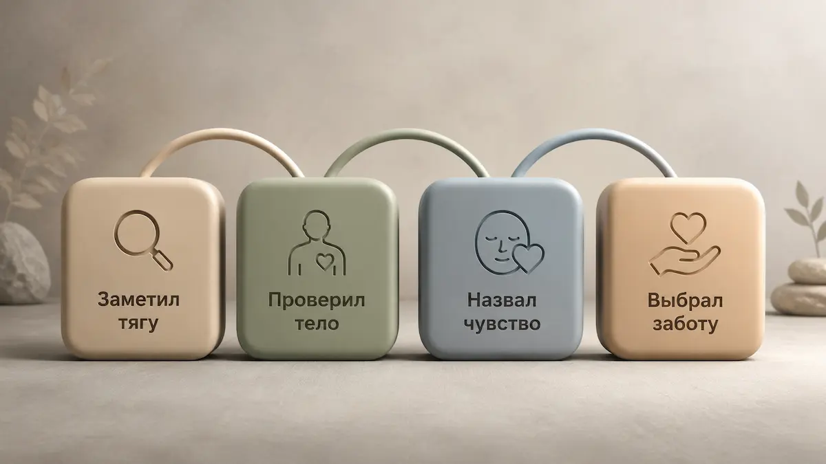 Итоговая схема работы с эмоциональным перееданием