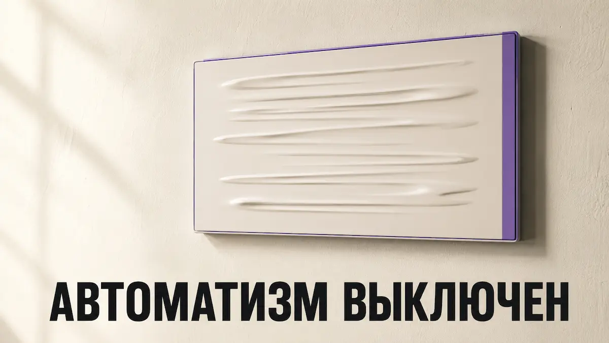 Буквы на табличке теряют форму и превращаются в бессмысленные знаки