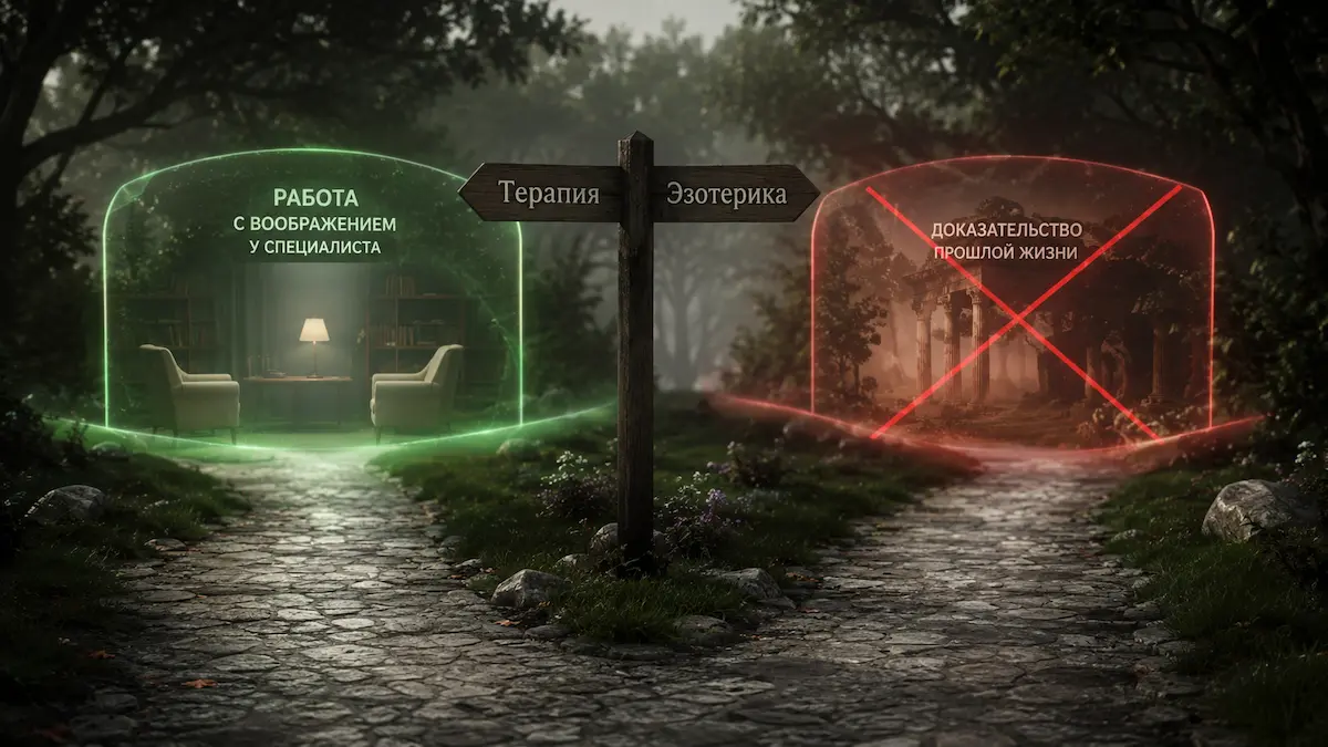 Схема: как отличить психотерапию от эзотерической регрессии