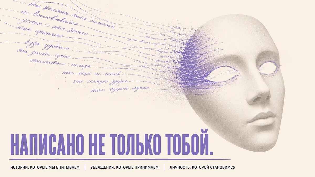 Метафора: пустая маска, которую заполняет чужой сценарий — иллюстрация регрессии в прошлые жизни
