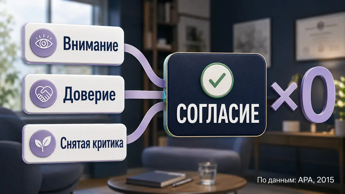 Инфографика: четыре условия, без которых гипноз против воли невозможен