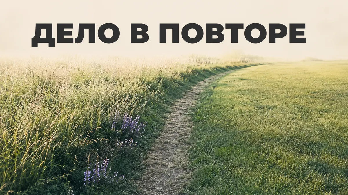Протоптанная тропинка через траву рядом с нетронутым газоном