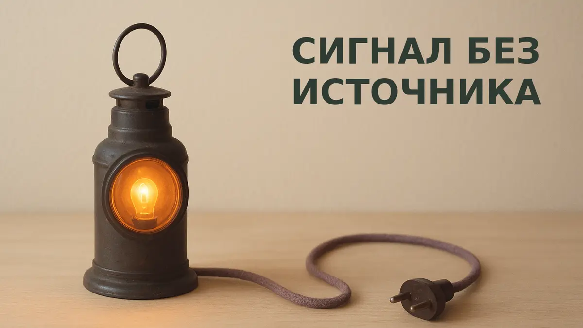 Горящая лампа с выдернутой из розетки вилкой — метафора боли без источника
