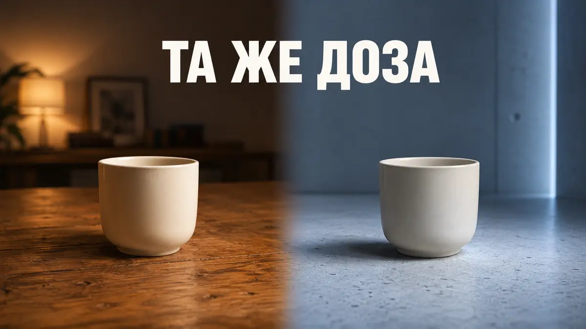 Одна и та же чашка на знакомом и на незнакомом столе — метафора роли обстановки